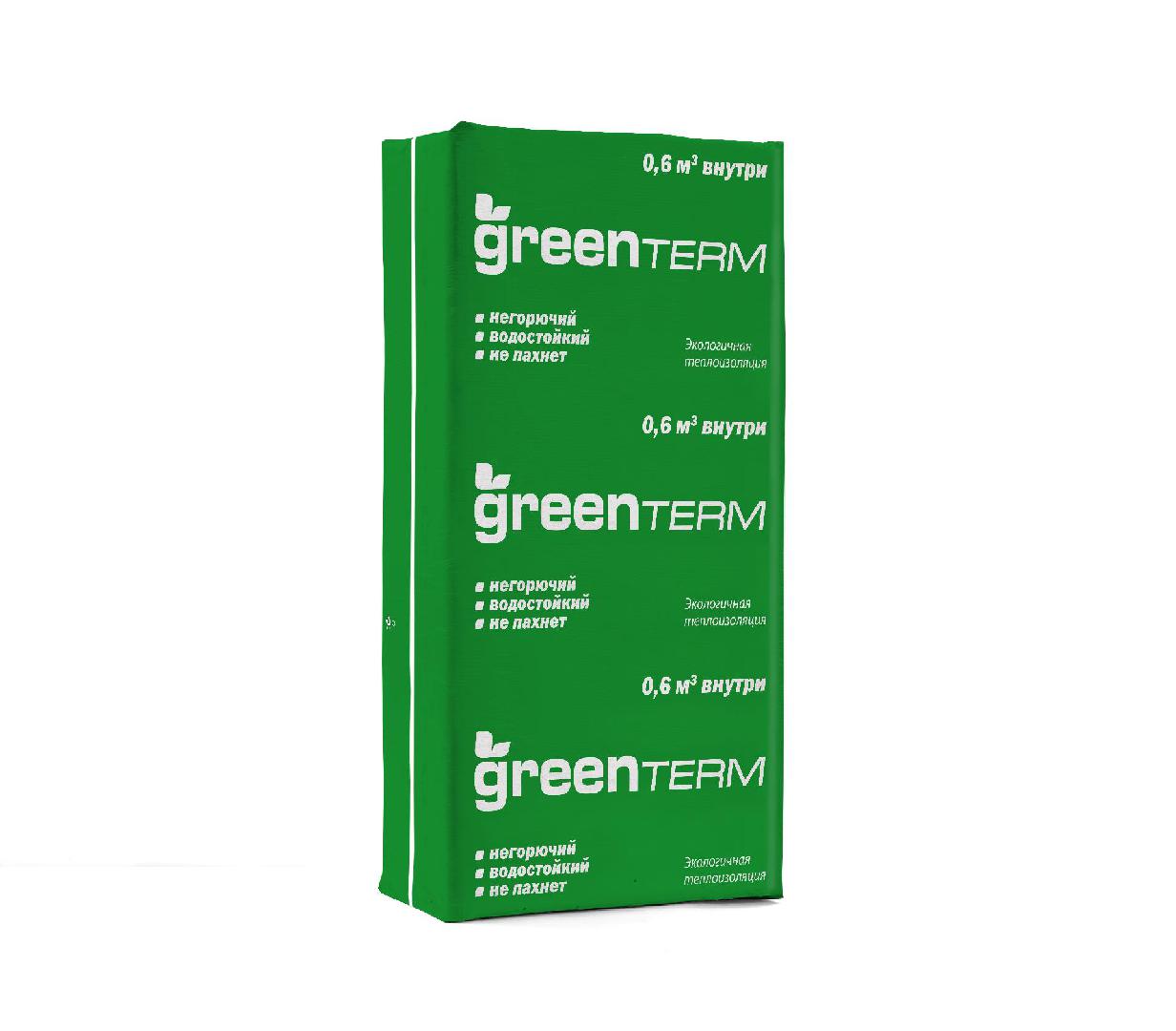 GreenTERM 100*610*1230 (8 плит/уп, 6 м2/уп, 0,6 м3/уп)